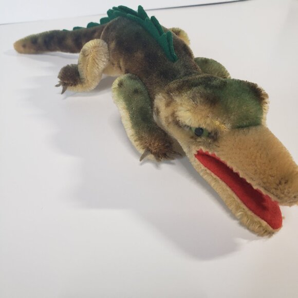 Antique Vintage Steiff Alligator Plush 13" Realistic Crocodile Stuffed Animal - Picture 1 of 10
